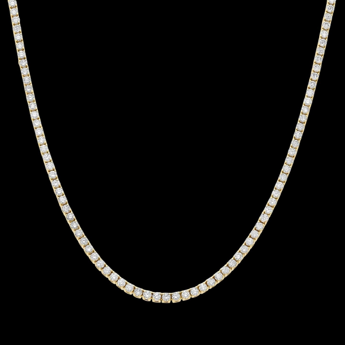 14K White Gold Lab Grown Diamond Tennis Necklace