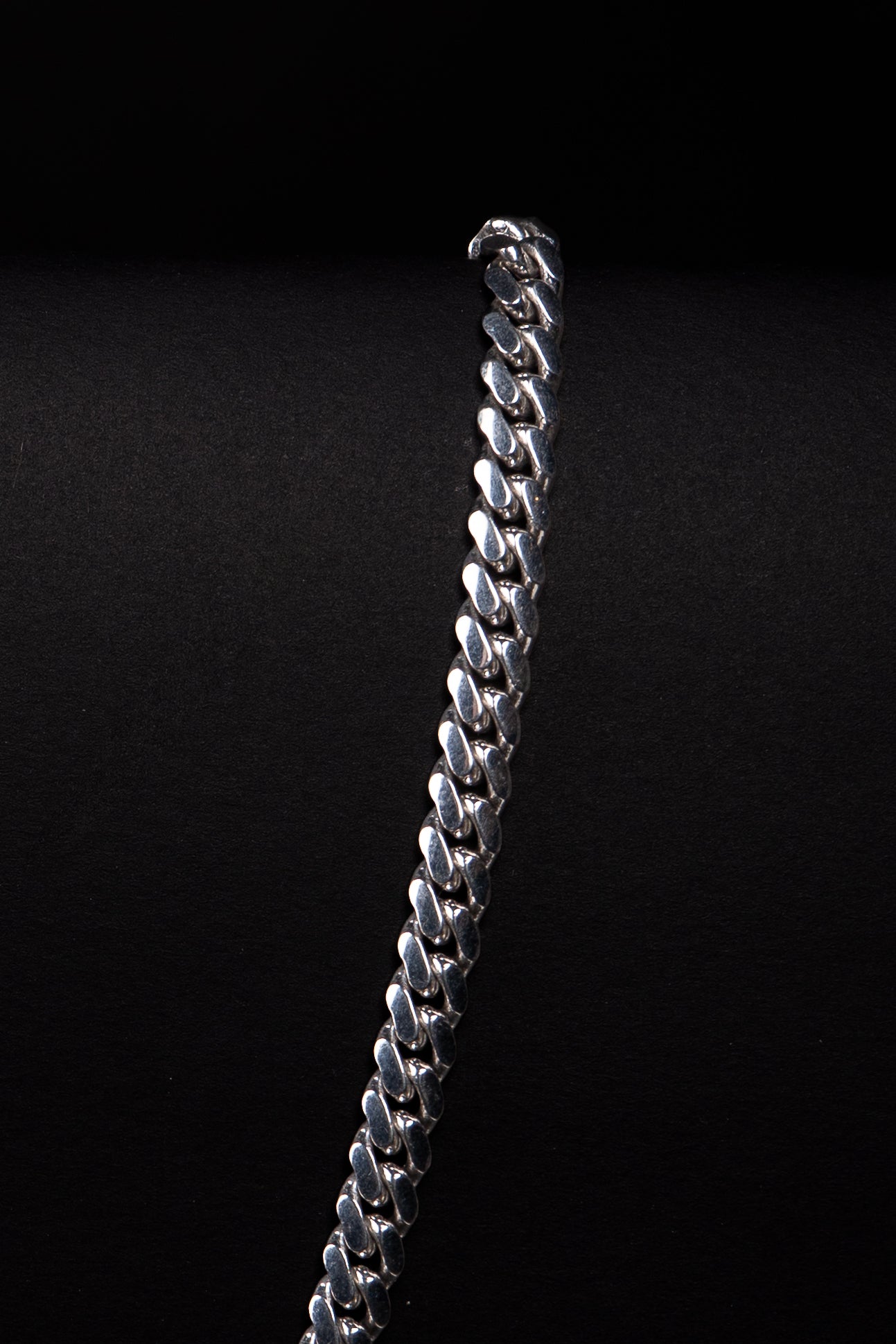 18k White Gold Cuban Necklace