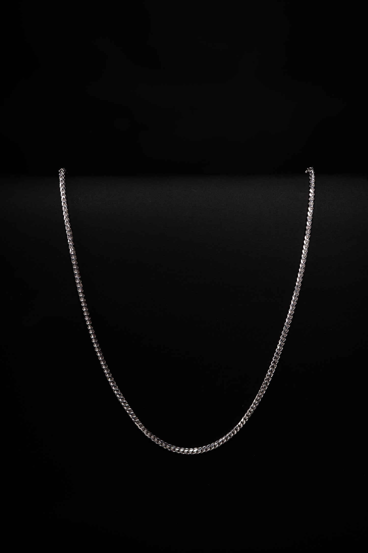 18k White Gold Franco Necklace