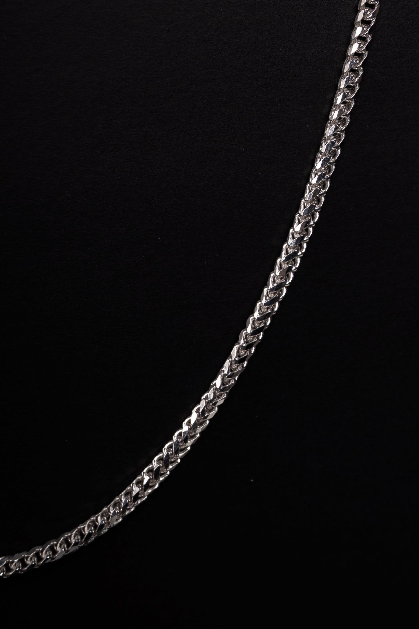 18k White Gold Franco Necklace