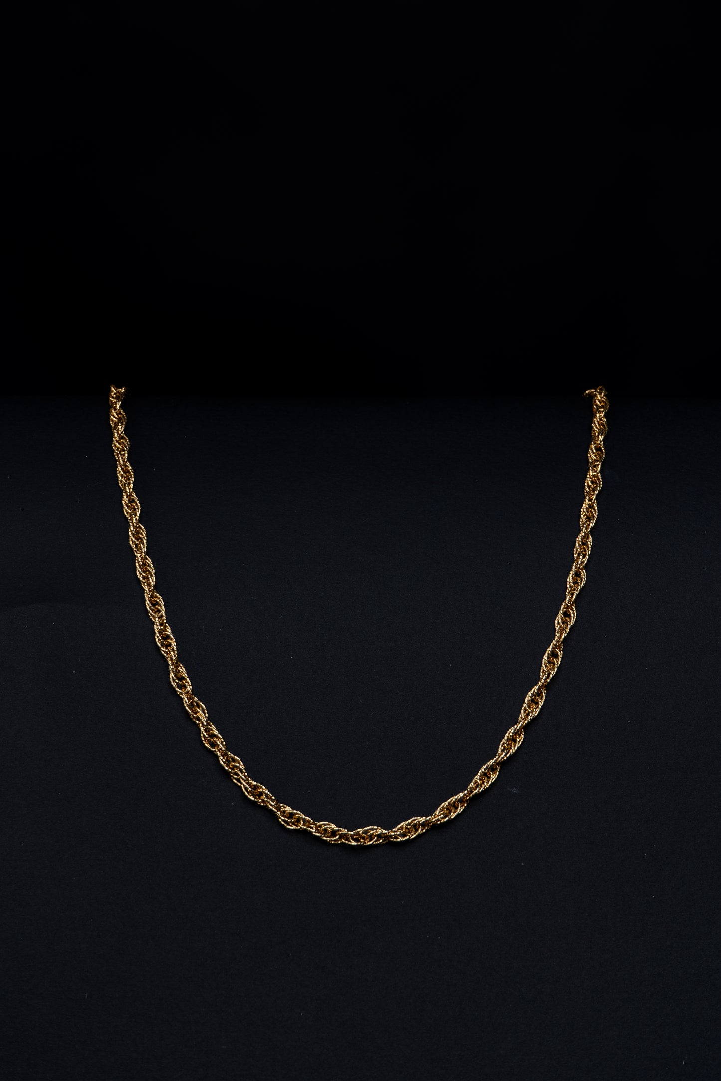 18k Yellow Gold Twisted Rope Necklace