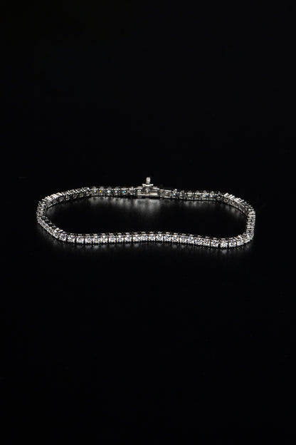 14k White Gold Lab Grown Diamond Tennis Bracelet