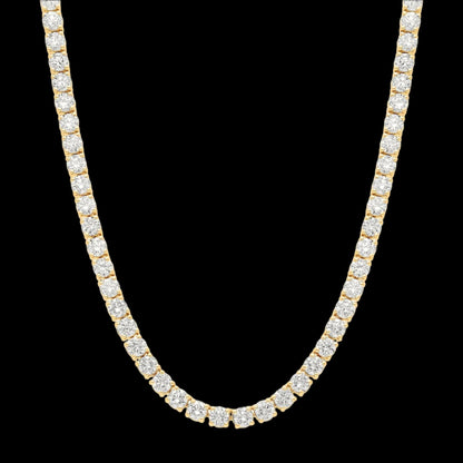 14K White Gold Lab Grown Diamond Tennis Necklace