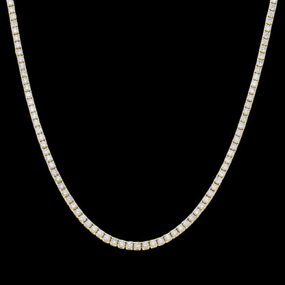 14K White Gold Lab Grown Diamond Tennis Necklace