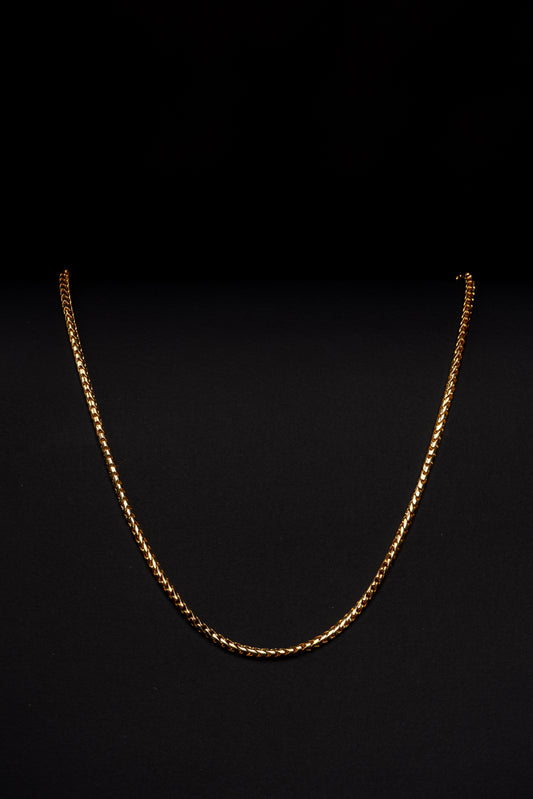 18k Yellow Gold Franco Necklace