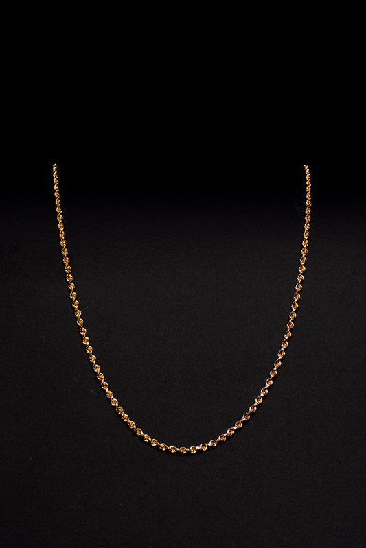 18k Yellow Gold Rope Necklace