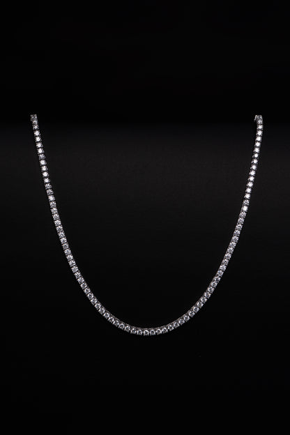 14K White Gold Lab Grown Diamond Tennis Necklace