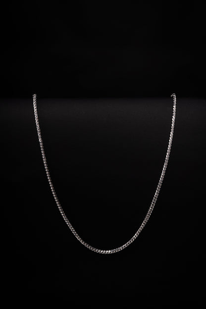 18k White Gold Franco Necklace