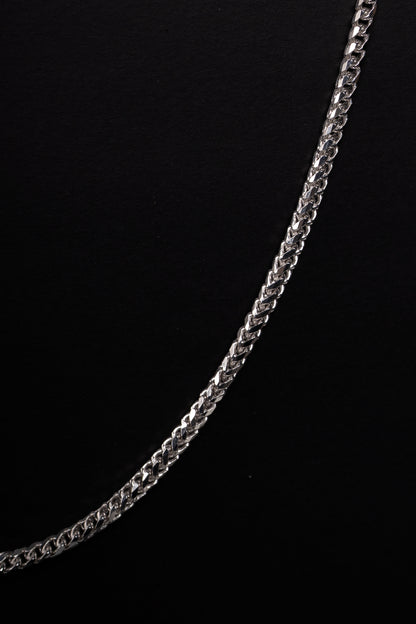 18k White Gold Franco Necklace