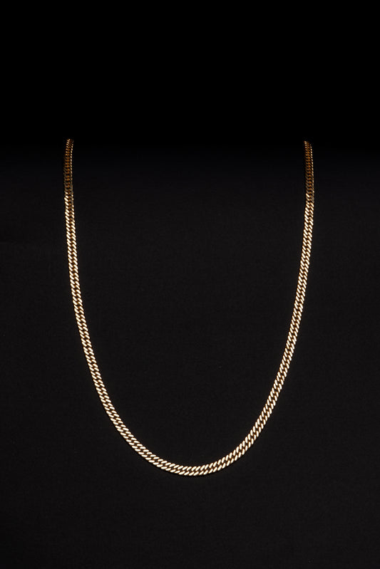 18k Yellow Gold Double Cuban Necklace