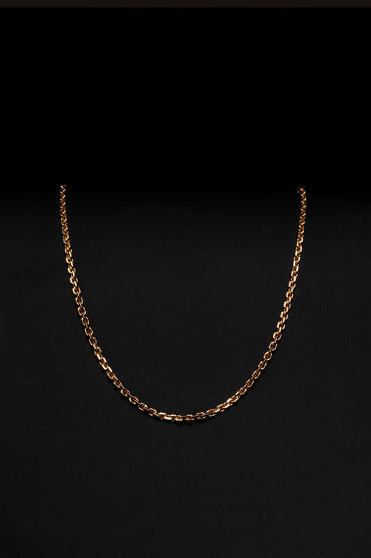 18k Yellow Gold Rolo Necklace