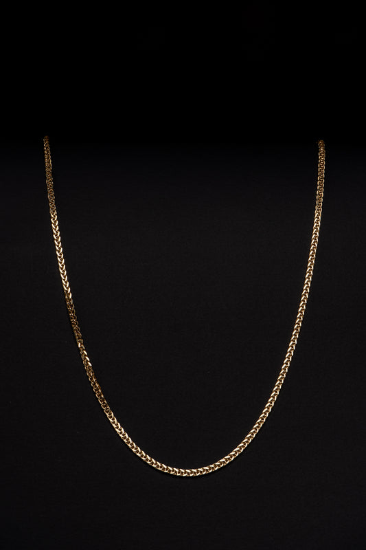 18k Yellow Gold Wheat Necklace